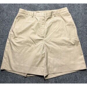 Brooks Brothers Advantage Shorts Womens Size 8 Beige Cotton $